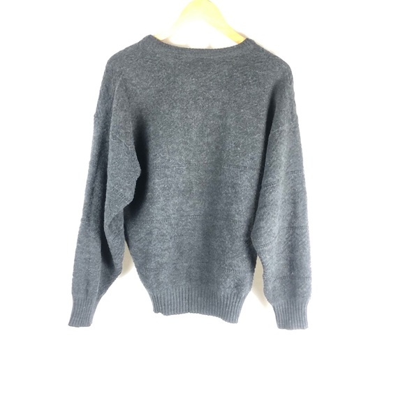 VINTAGE vneck grandpa wool sweater - Picture 5 of 8